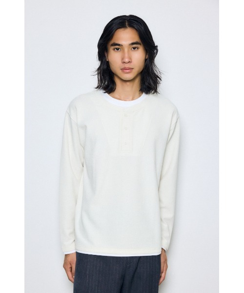 AZUL BY MOUSSY（アズールバイマウジー） ヘンリーネック tシャツ 「1