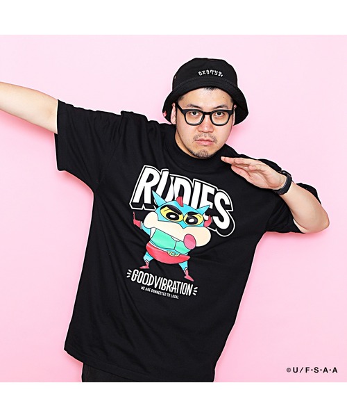 RUDIE'S tシャツ x CRAYON SHINCHAN ACTIONKAMEN-T / ルー