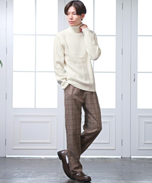 【美品】DECEMBERMAY メンズ タートルネックセーター ディセンバーメイ ゴルフ ニット メンズ 長袖 ハイネック モックネック