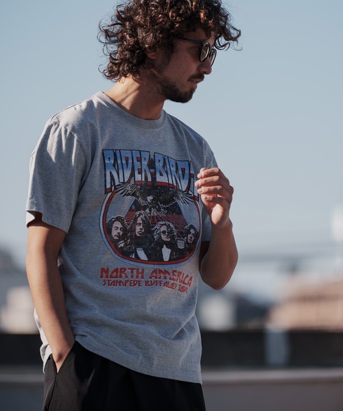 チヒロ　プリントTシャツ CHIGIRI ちぎり 鳳凰 柄 発泡プリント 和柄 半袖Tシャツ CHS50