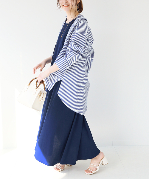 BCBG MAXAZRIA｜プリーツワンピース　ノースリーブ　フレア　　ブルー BCBG MAXAZRIA｜プリーツワンピース ノースリーブ フレア ブルー