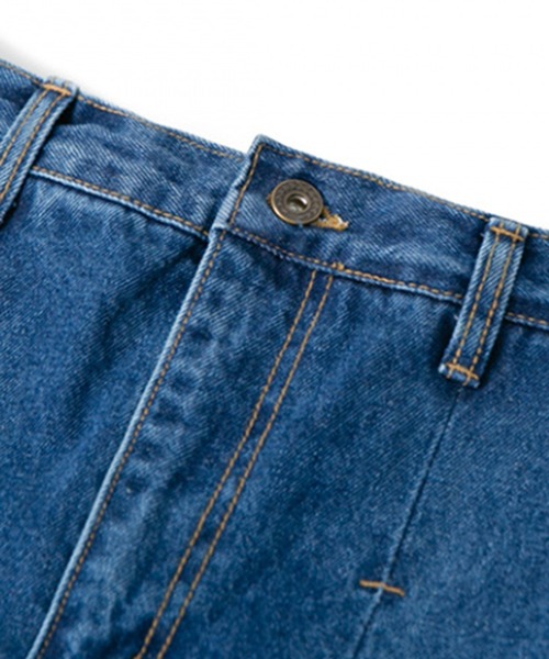 ANGLAN ジーンズ AG-Unbalance Long Tuck Denim Balloon Pants