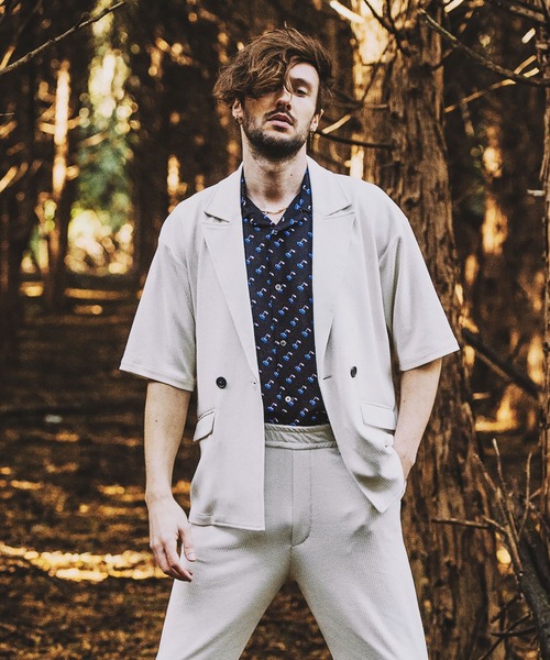 NO ID. シャツ チェリープリントオープンカラーSH メンズ : ZOZOTOWN