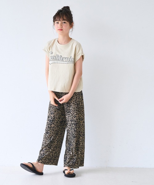 coca（コカ） パンツ キッズ 親子お揃いウェーブプリーツパンツ キッズ