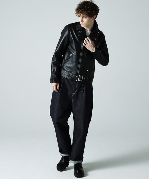 JACKROSE 革ジャン ライダース JE COW OIL LEATHER D RIDERS
