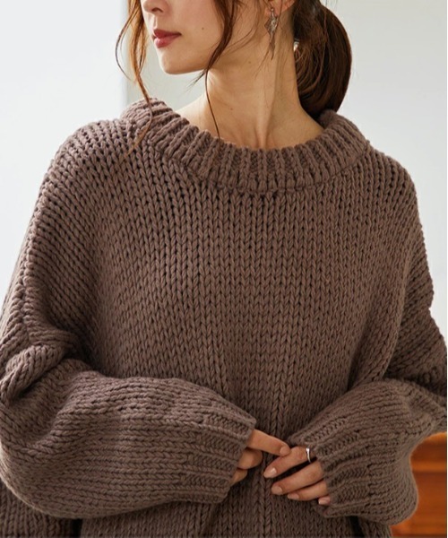 【美品】ノーブル　ダークグレー　ニット ノースフェイス/セーター/ダークグレー/サイズ：Lの買取実績【ブラン