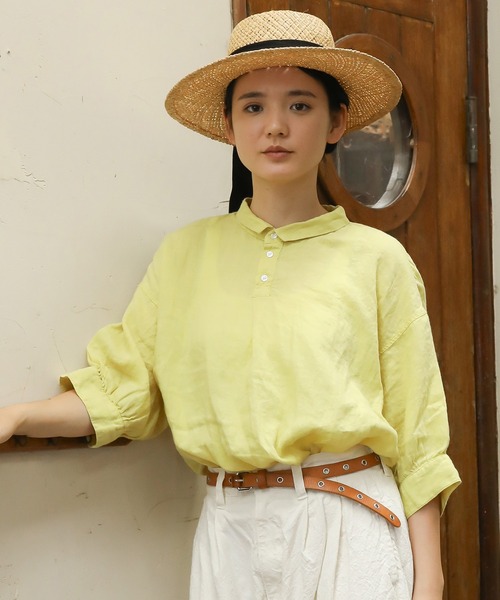 Brocante ブラウス シャツ 「Brocante / ブロカント」 リネン