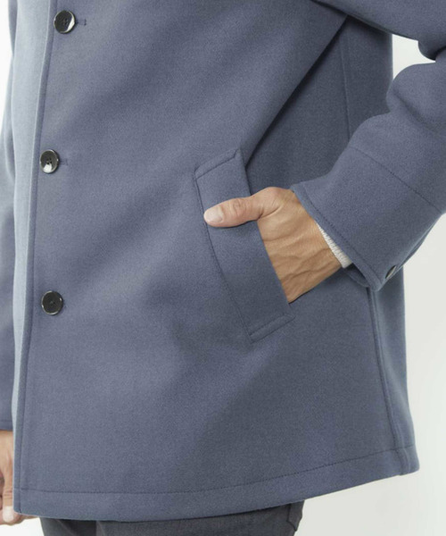 MEN'S MELROSE ブルゾン アウター ジャージーメルトンフーデッド