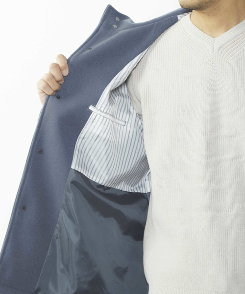 MEN'S MELROSE ブルゾン アウター ジャージーメルトンフーデッド