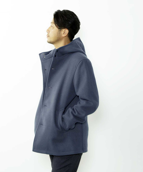 メンズメルローズ（MEN’S MELROSE）/ジャージーメルトンフーデッドブルゾン MEN'S MELROSE ブルゾン アウター ジャージーメルトンフーデッド