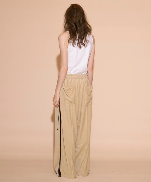 my beautiful landlet パンツ 「my landlet」 VELOR JERSEY WIDE
