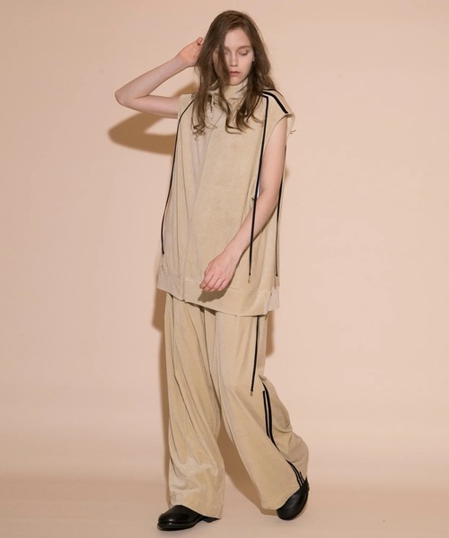 my beautiful landlet パンツ 「my landlet」 VELOR JERSEY WIDE