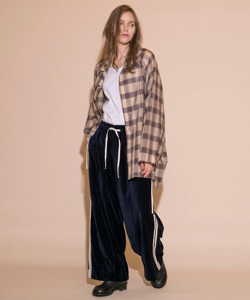 my beautiful landlet パンツ 「my landlet」 VELOR JERSEY WIDE