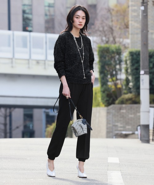 ELFRANK ニット セーター ラメニットプルオーバー レディース