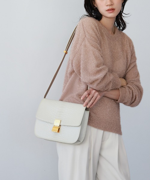 ELFRANK ニット セーター ラメニットプルオーバー レディース