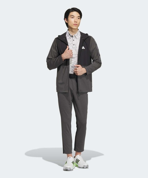 サイズ：M ADIDAS GOLF アディダスゴルフ  フーディージャケット  カーキ系 [240101443710] ゴルフウェア メンズ ストスト ADIDAS GOLF アディダスゴルフ フーディージャケット カーキ系