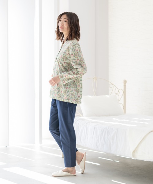 パジャマ ルームウェア 「LIBERTY」テンジクプリント（Delfie）　l LIBERTY.（リバティ） パジャマ ルームウェア 「LIBERTY」テンジク