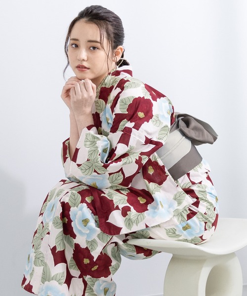 浴衣 夏を彩るレディース浴衣2点セット （浴衣＋帯） レディース