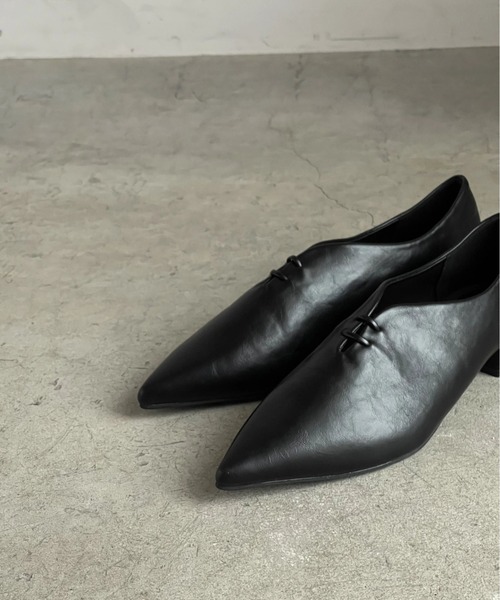 バックギャザーフラットシューズ JISTORY JISTORY パンプス JISTORY/ジストリー/POINTED TOE FLAT SHOES