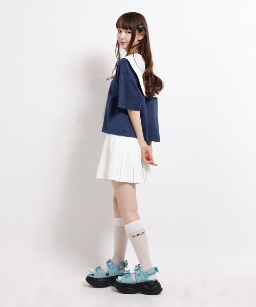 新品未着用♡ MILK プリーツキュロット ピンク OUTLET】30％OFF SALE PINKHUNT プリーツキュロット 6908K(120cm