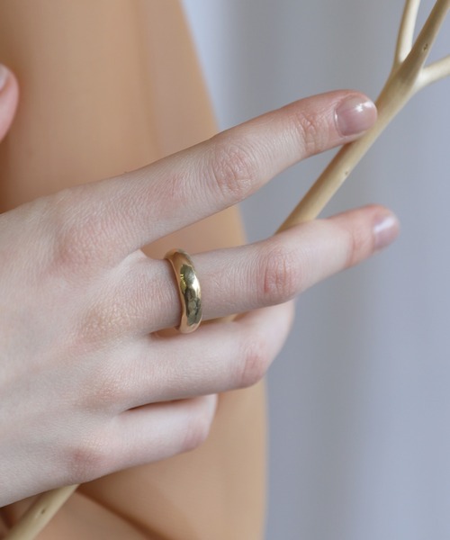 TEN. 指輪 リング 「ZOZO限定」18KGP バンピーリング レディース