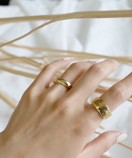 TEN. 指輪 リング 「ZOZO限定」18KGP バンピーリング レディース