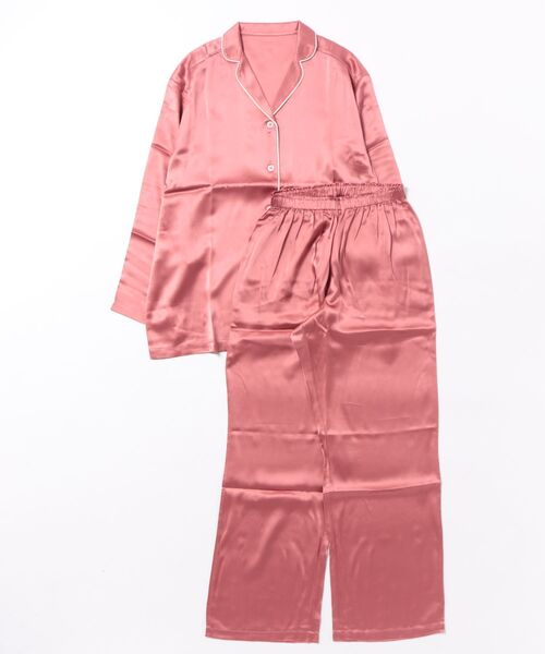 KAIMIN NAVI 快眠ナビ シルク100％ レディース 長袖パジャマ 新品 kaimin navi/快眠ナビ シルク100％パジャマ 長袖長パンツ
