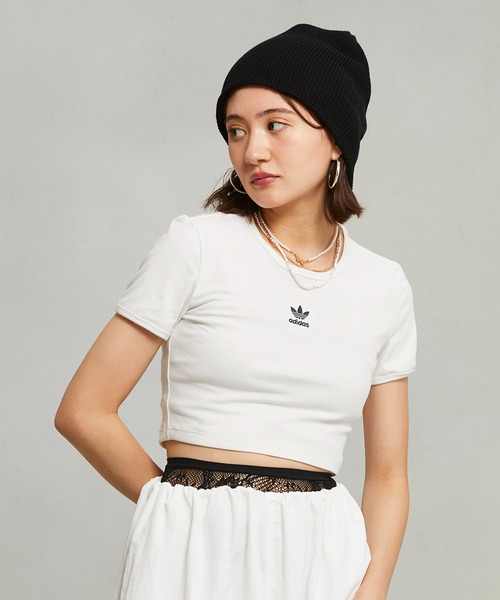 adidas tシャツ エッセンシャルズ リブ Tシャツ / アディダス