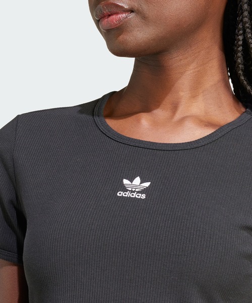 adidas tシャツ エッセンシャルズ リブ Tシャツ / アディダス