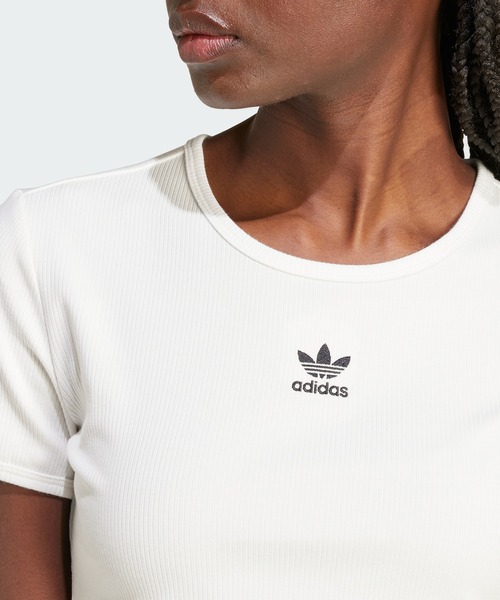 Tシャツ　エッセンシャル adidas tシャツ エッセンシャルズ リブ Tシャツ / アディダス