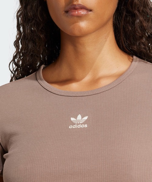 adidas tシャツ エッセンシャルズ リブ Tシャツ / アディダス