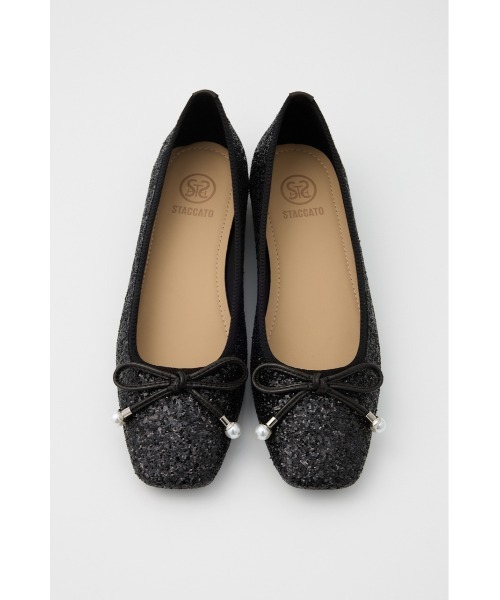 STACCATO パール装飾 フラットシューズ　24cm STACCATO パール装飾 フラットシューズ 24cm 公式】STACCATOの