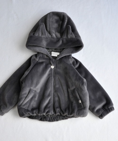 coto cotte（コトコット） コート アウター ネコ耳 フード付き ファー