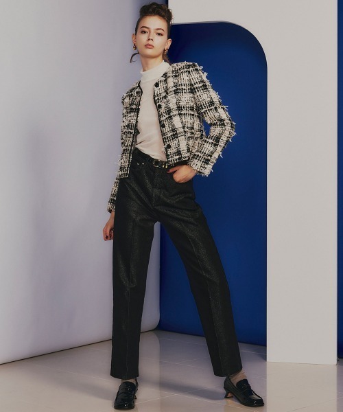 最新 Sov. ジーンズ デニム デニムパンツ シャイニーストレートデニム パンツ