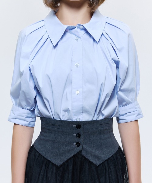 EIMY ISTOIRE（エイミーイストワール） ブラウス シャツ フェザー