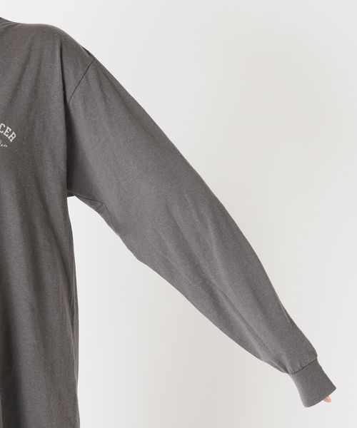 「jj mercer」 長袖カットソー フリー グレー レディース FRAMeWORK tシャツ Tシャツ J.J.MERCER 別注ロンT レディース