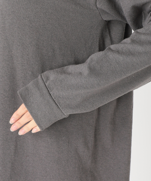 「jj mercer」 長袖カットソー フリー グレー レディース FRAMeWORK tシャツ Tシャツ J.J.MERCER 別注ロンT レディース