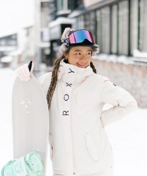 ROXY キャップ 帽子 SNOWY HAT/ロキシー防水コーティングロゴ