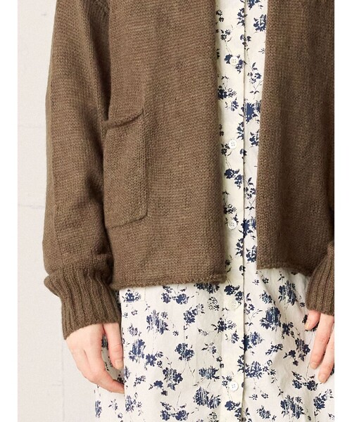 MidiUmi（ミディウミ） カーディガン モヘアガウンカーディガン
