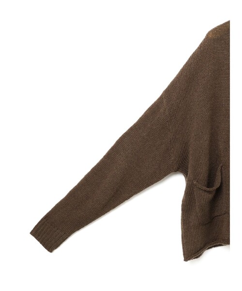 極美品ꕥエンリカ モヘアシルクガウン フード付き カーディガン 草木染め 日本製 MidiUmi（ミディウミ） カーディガン モヘアガウンカーディガン