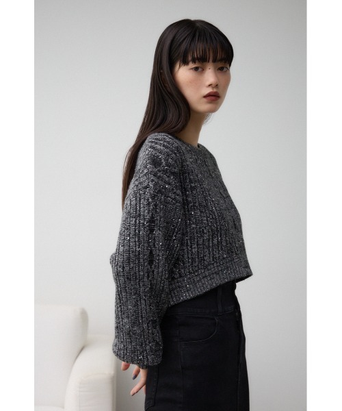 【By Malene Birger 】スパンコール　ビーズ　セーター　ニット AZUL BY MOUSSY（アズールバイマウジー） ニット セーター