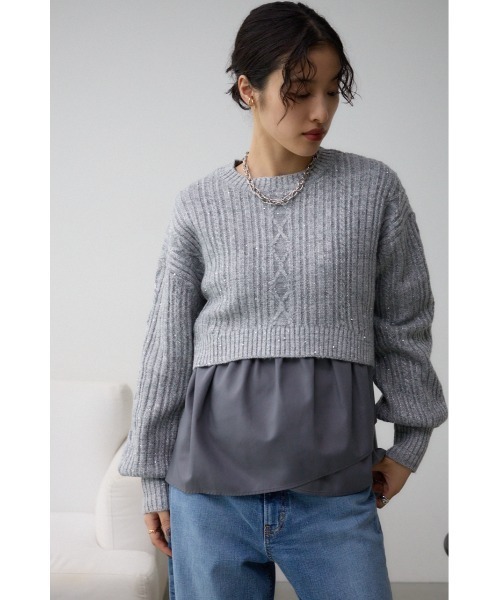 AZUL アズール　ニット・セーター アズールバイマウジー AZUL by moussy セーター ニット 長袖 V