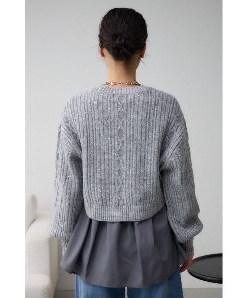 【専用】スーパー・ビューティー♡スパンコールウールトップス スパンコールニットトップス [C7197] - レディースファッション通販