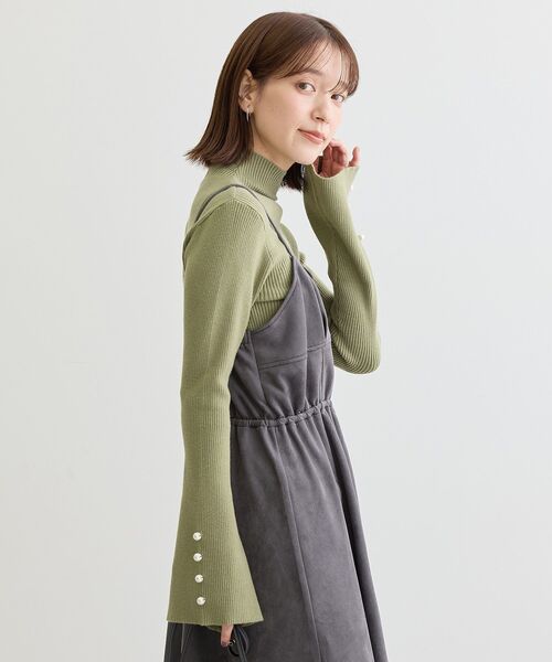 Sugar spoon（シュガースプーン） ワンピース スエードポンチキャミ