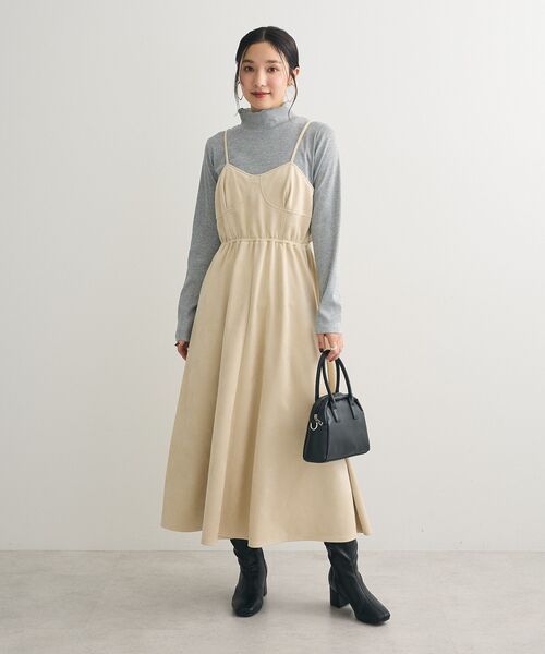 Sugar spoon（シュガースプーン） ワンピース スエードポンチキャミ