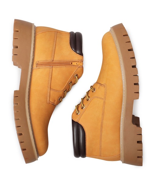 ブーツ 厚底ショートワークブーツ メンズ レディース | Beautiful Harmony | 08