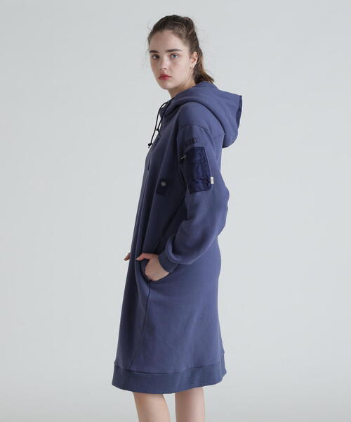 AVIREX（アヴィレックス） ワンピース HOODIE NYLON MILITARY ONEPIECE