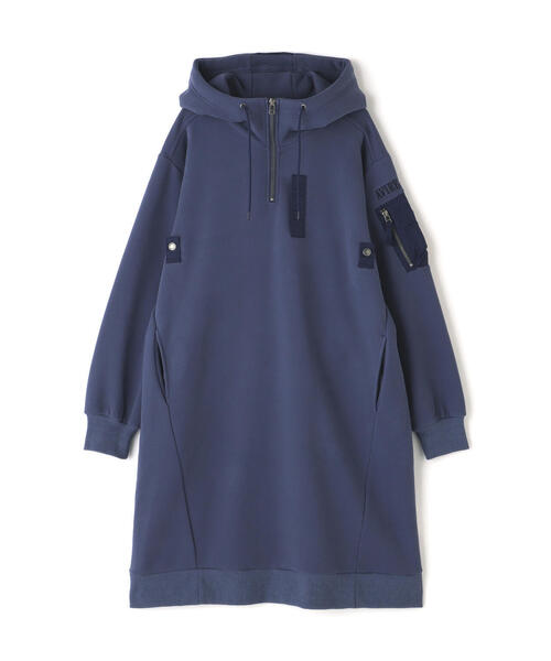 AVIREX（アヴィレックス） ワンピース HOODIE NYLON MILITARY ONEPIECE