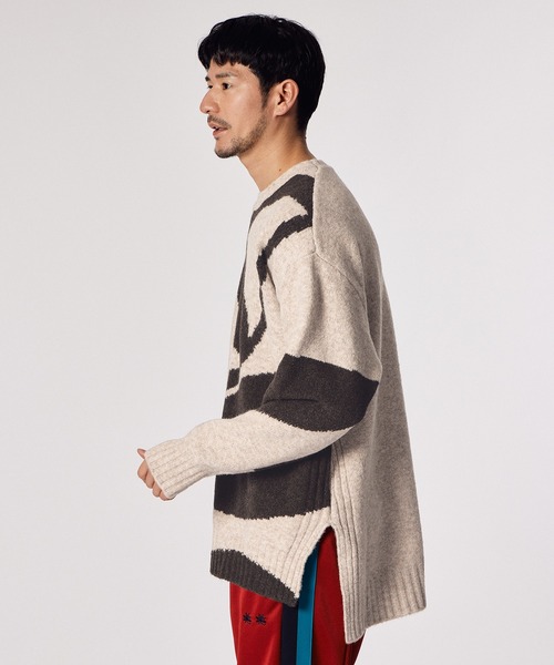LANVIN enBLUEボーダーリブ編みセーター LANVIN en Bleu セーター ニット 「LANVIN ESSENTIAL」MESLAY