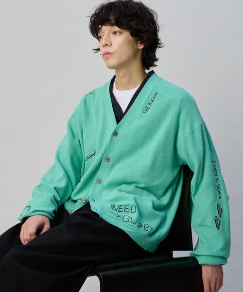カーディガン 限定展開 I Need You Baby/アイニーヂューベイべー Random Embroidery Cardigan メンズ | FREAK'S STORE | 03